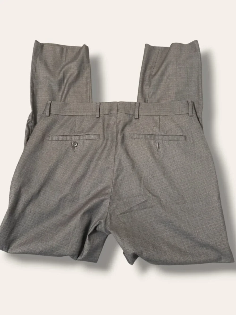 Kenneth Cole Reaction Pants Mens 32W 30L Gray Techni-Cole Dress Trousers LR3368